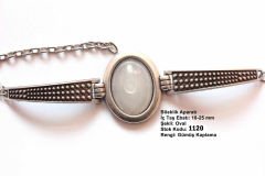 Gümüş Kaplama Oval Metal Bileklik Aparatı 1120
