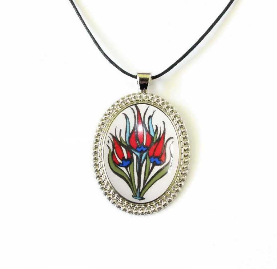 İlbay Çini Seramik Kolye 176DS040