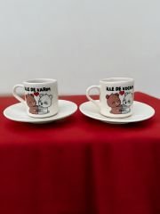 Seramik İllede Karım Kocam 2 Kişilik Kahve Fincanı Takımı