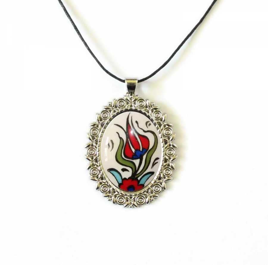 İlbay Çini Seramik Kolye 146DS046