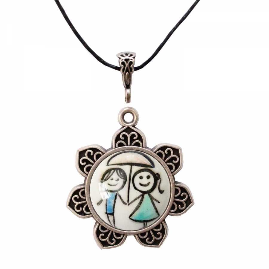 İlbay Çini Seramik Kolye 4217DS104