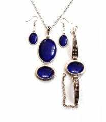 İlbay Çini Takı Kolye Bileklik Yüzük Küpe Seti 2037DS306