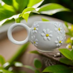 Ece Çayır Papatya Seramik Kupa Bardak Mug