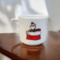 Yılbaşı Hediye Paketi Kedi Temalı Hediyelik Seramik Times Kupa Bardak Mug