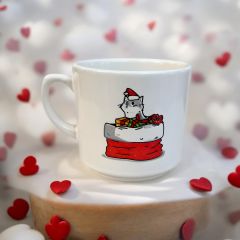 Yılbaşı Hediye Paketi Kedi Temalı Hediyelik Seramik Times Kupa Bardak Mug