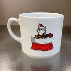 Yılbaşı Hediye Paketi Kedi Temalı Hediyelik Seramik Times Kupa Bardak Mug