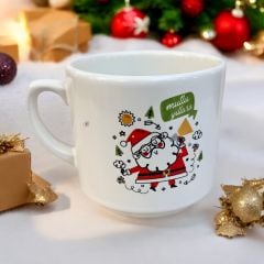 Yılbaşı Noel Baba Mutlu Yıllar Temalı Hediyelik Seramik Times Kupa Bardak Mug