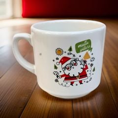 Yılbaşı Noel Baba Mutlu Yıllar Temalı Hediyelik Seramik Times Kupa Bardak Mug