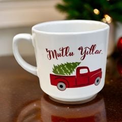 Yılbaşı Temalı Times Araba Seramik Kupa Bardak Mug