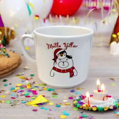 Yılbaşı Penguen Temalı Seramik Times Kupa Bardak Mug