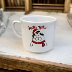 Yılbaşı Penguen Temalı Seramik Times Kupa Bardak Mug