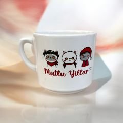 Yılbaşı 3 lü Kedi Seramik Times Kupa Bardak Mug
