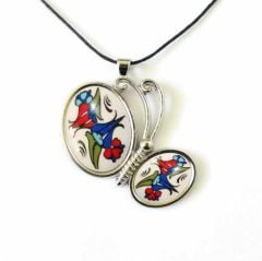 İlbay Çini Seramik Kolye 158DS038