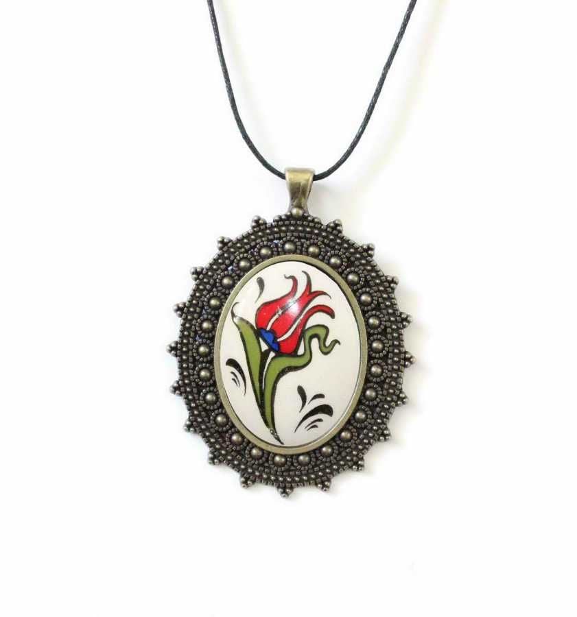 İlbay Çini Seramik Kolye 009DS002