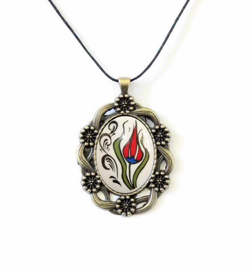 İlbay Çini Seramik Kolye 177DS012