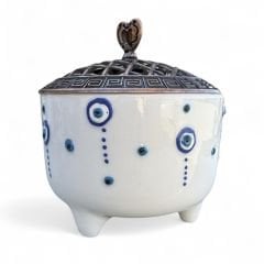 Ayşen Damla Nazar Desenli Metal Kapaklı Poyraz Şekerlik