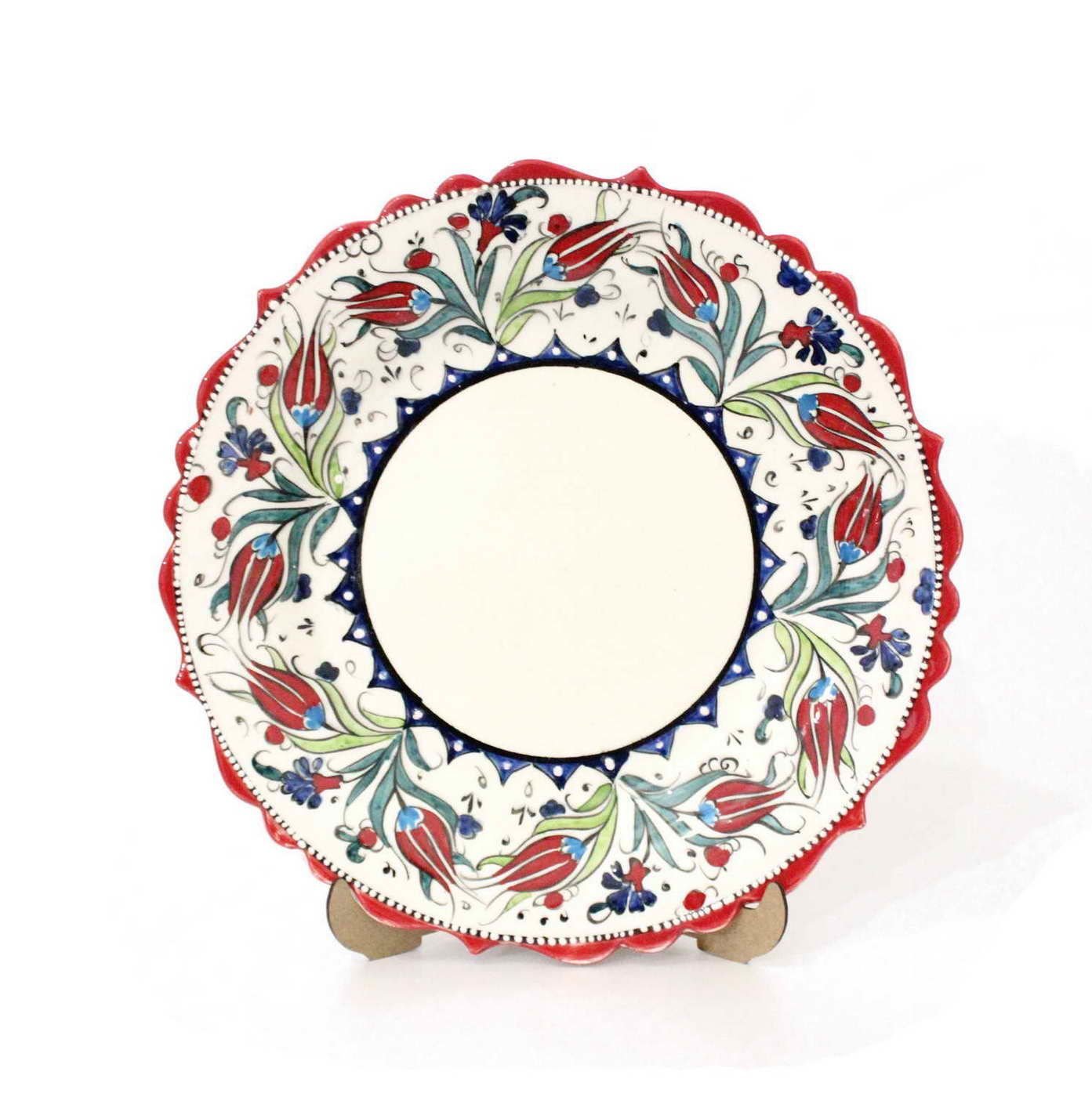 30 cm Samur Desen Çini Seramik Kaligrafi Tabağı 280