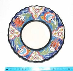 18 cm Çini Seramik Kaligrafi Tabağı