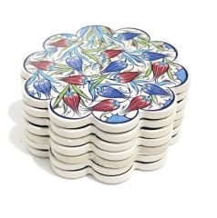 16 cm Seramik Baskı 6 lı Seramik Nihale Takımı