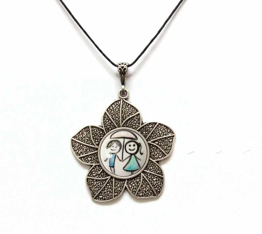 İlbay Çini Seramik Kolye 4213DS104