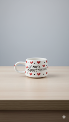 Canım Öğretmenim Yazılı Klasik Kupa, | Seramik Kupa | Öğretmenler Günü Kupası | El İşi Kupa