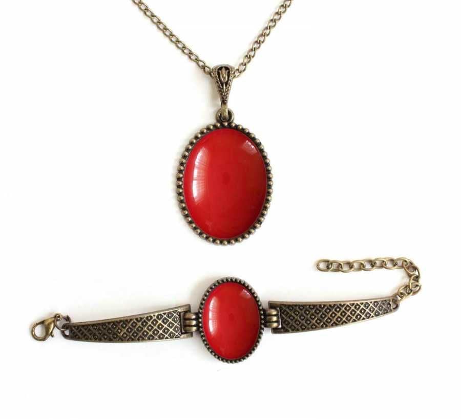 İlbay Çini Takı Kolye Bileklik Seti 2717DS300