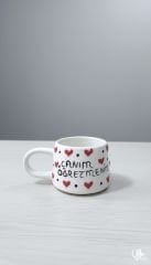 Canım Öğretmenim Yazılı Klasik Kupa, | Seramik Kupa | Öğretmenler Günü Kupası | El İşi Kupa