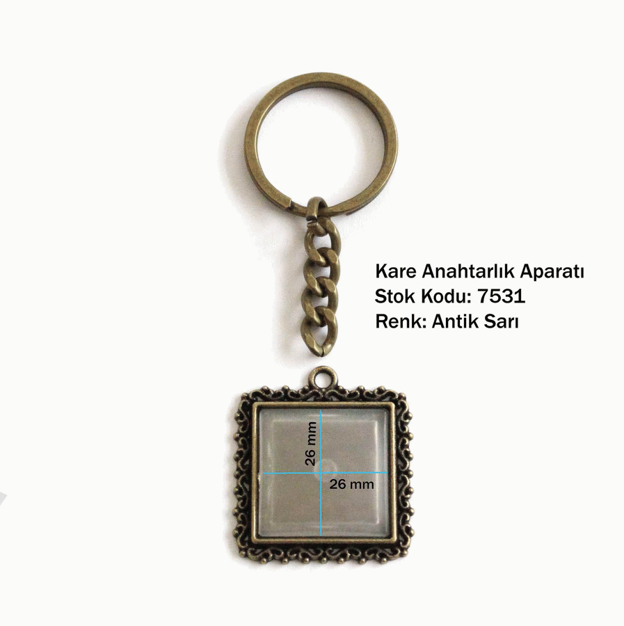Anahtarlık Aparatı 7531 Antik Sarı