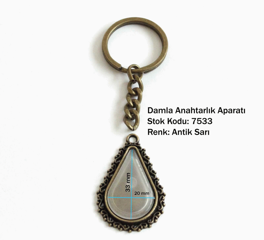 Anahtarlık Aparatı 7533 Antik Sarı