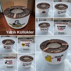84 Adet Esprili Yazılı Ayşen küllük Toptan Satış | Toptan Küllük |