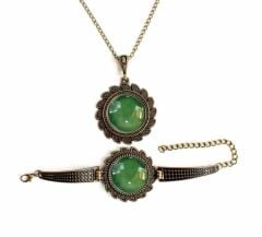 İlbay Çini Takı Kolye Bileklik Seti 2716DS302