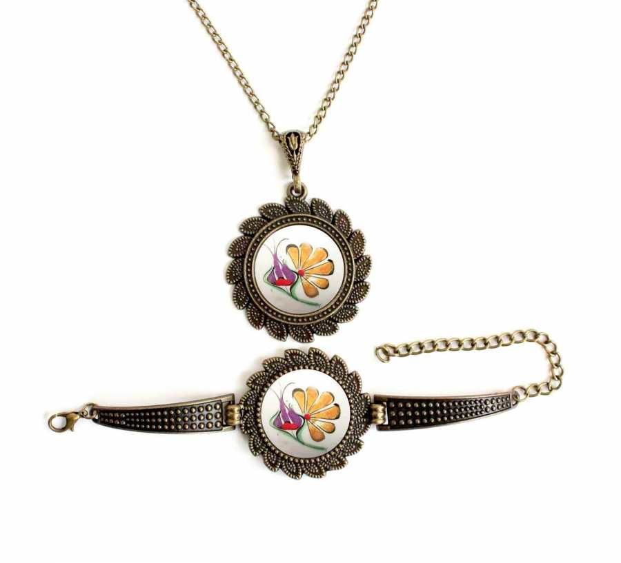 İlbay Çini Takı Kolye Bileklik Seti 2716DS137