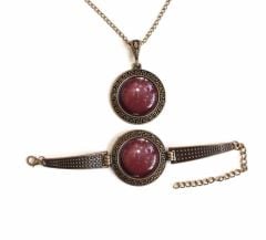 İlbay Çini Takı Kolye Bileklik Seti 2714DS358