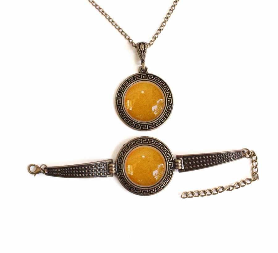 İlbay Çini Takı Kolye Bileklik Seti 2714DS357