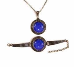 İlbay Çini Takı Kolye Bileklik Seti 2714DS356