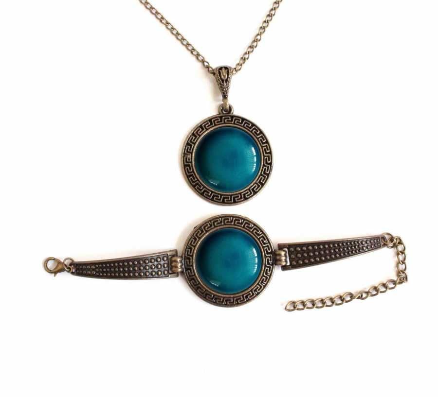 İlbay Çini Takı Kolye Bileklik Seti 2714DS351