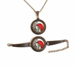 İlbay Çini Takı Kolye Bileklik Seti 2714DS126