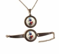 İlbay Çini Takı Kolye Bileklik Seti 2714DS121