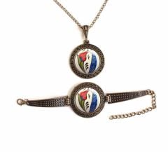 İlbay Çini Takı Kolye Bileklik Seti 2714DS111