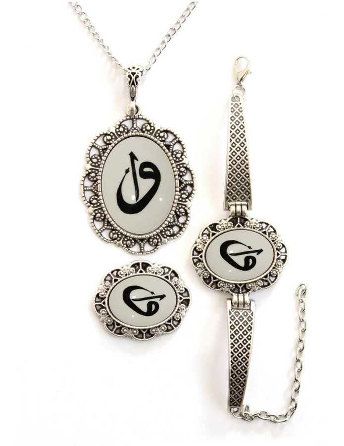 İlbay Çini Takı Kolye Bileklik Yüzük Seti 2311DS203