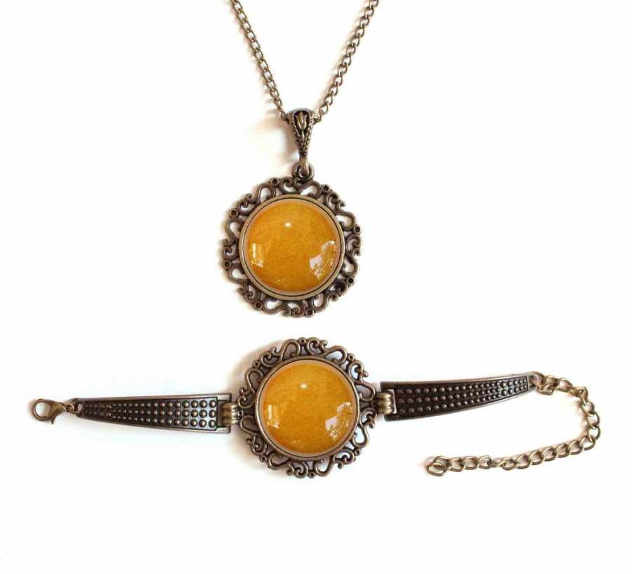 İlbay Çini Takı Kolye Bileklik Seti 2712DS357