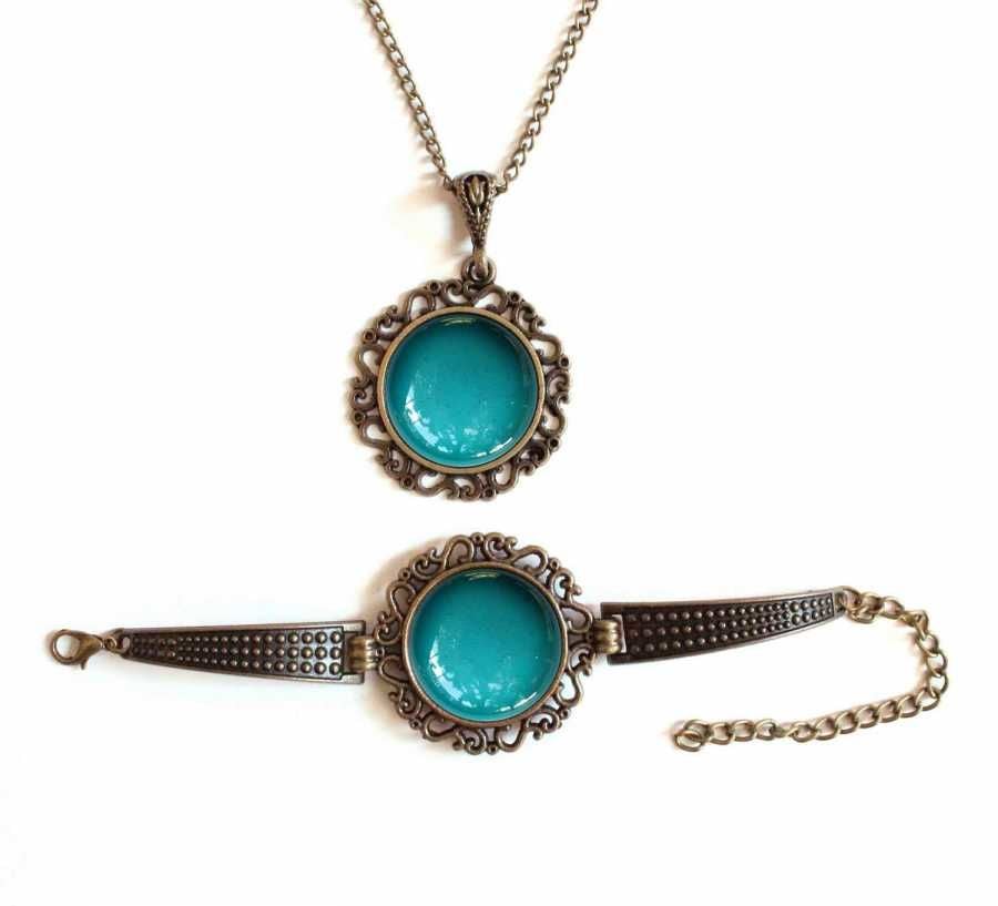 İlbay Çini Takı Kolye Bileklik Seti 2712DS351