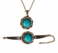 İlbay Çini Takı Kolye Bileklik Seti 2712DS351