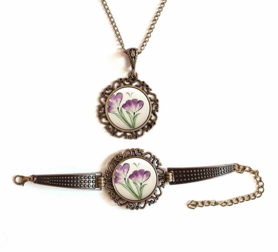 İlbay Çini Takı Kolye Bileklik Seti 2712DS134