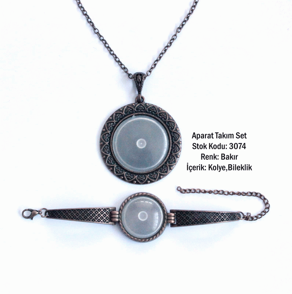 Kolye Bileklik Aparat Takım Set 3074 Bakır Kaplama