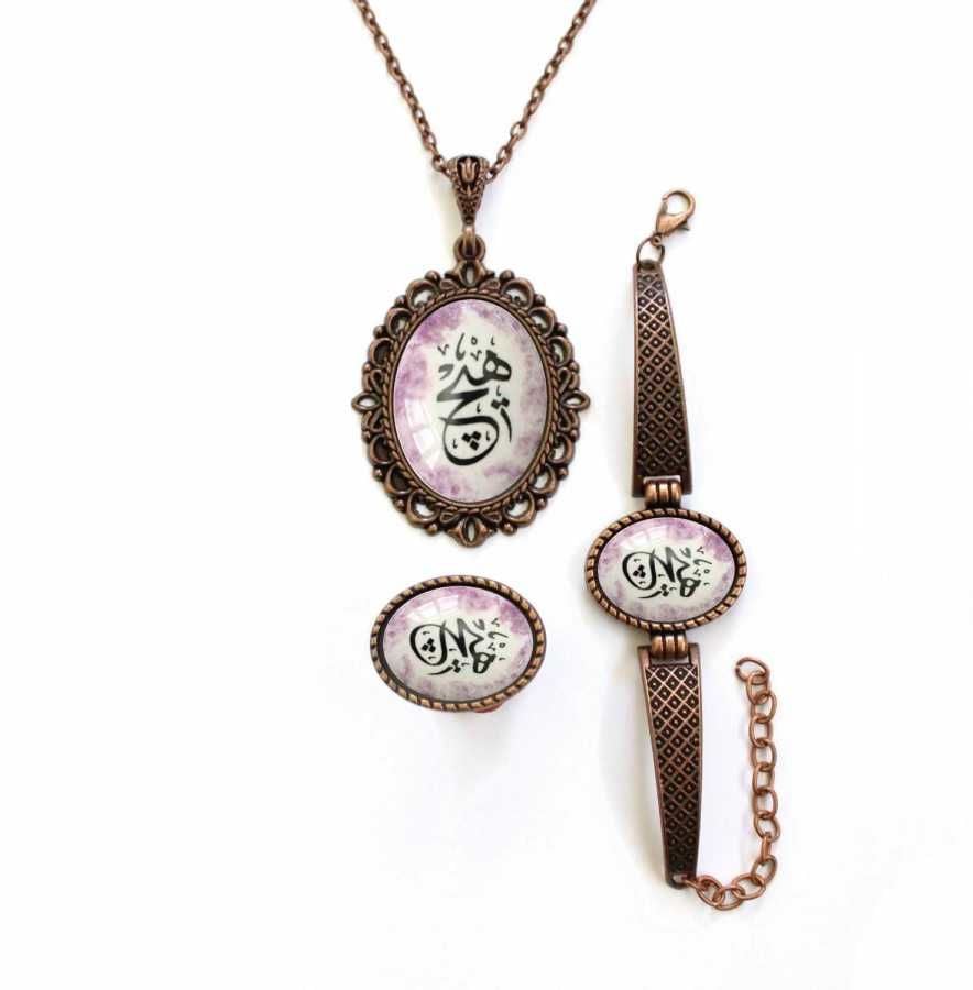 İlbay Çini Takı Kolye Bileklik Yüzük Seti 2428DS229