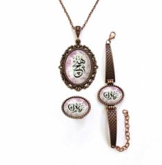 İlbay Çini Takı Kolye Bileklik Yüzük Seti 2428DS229