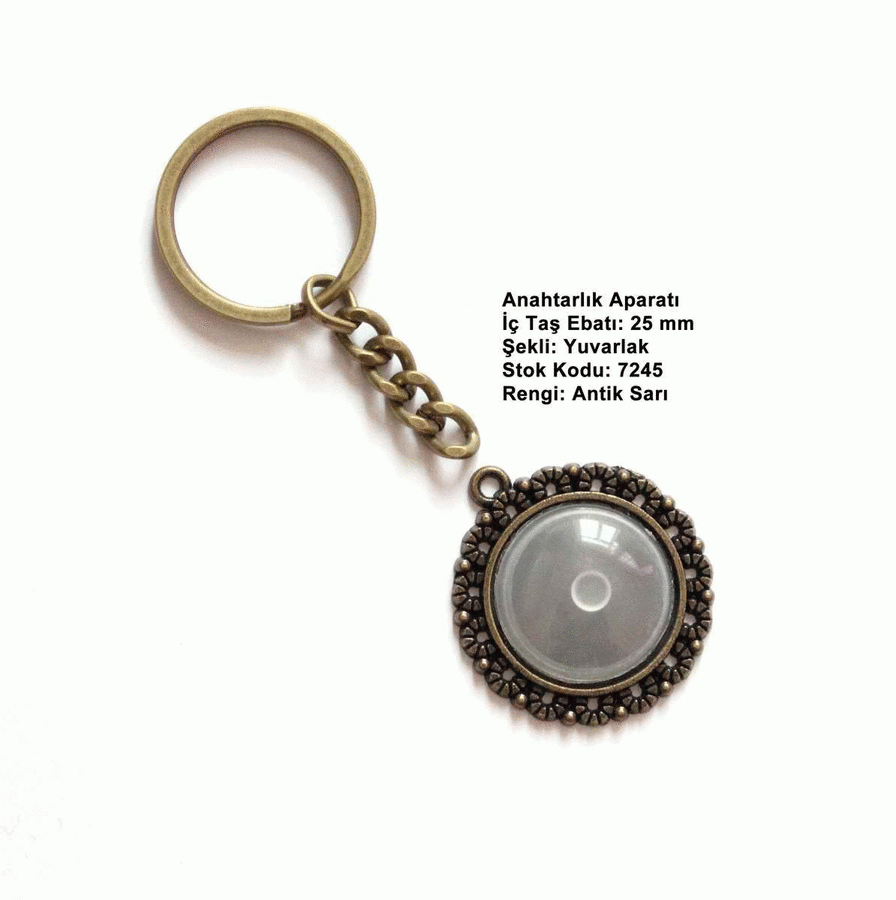 Anahtarlık Aparatı 7245 Antik Sarı
