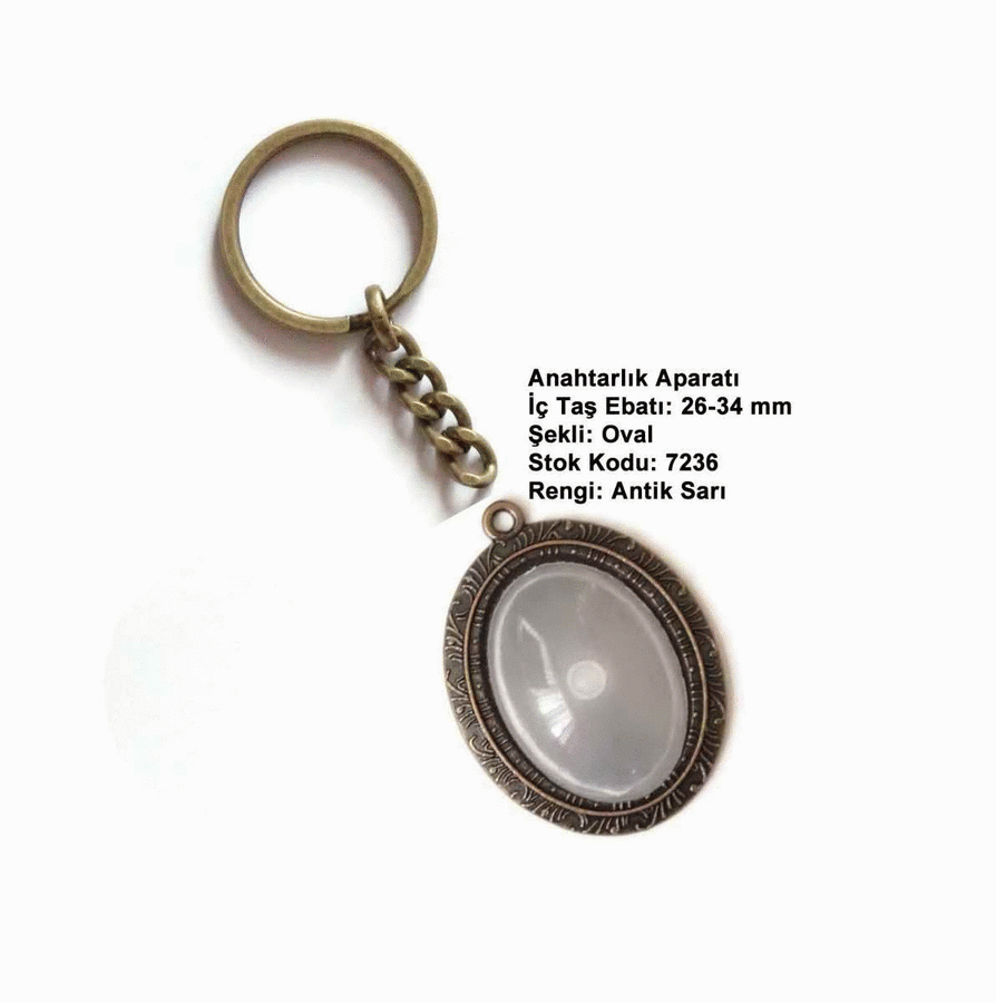 Anahtarlık Aparatı 7236 Antik Sarı