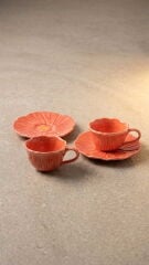 2'li Kırmızı Gelincik Nescafe Fincanı